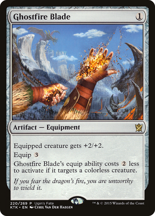 Ghostfire Blade (FRF_UGIN-220) [Ugin's Fate] MTG Single Wizards of the Coast