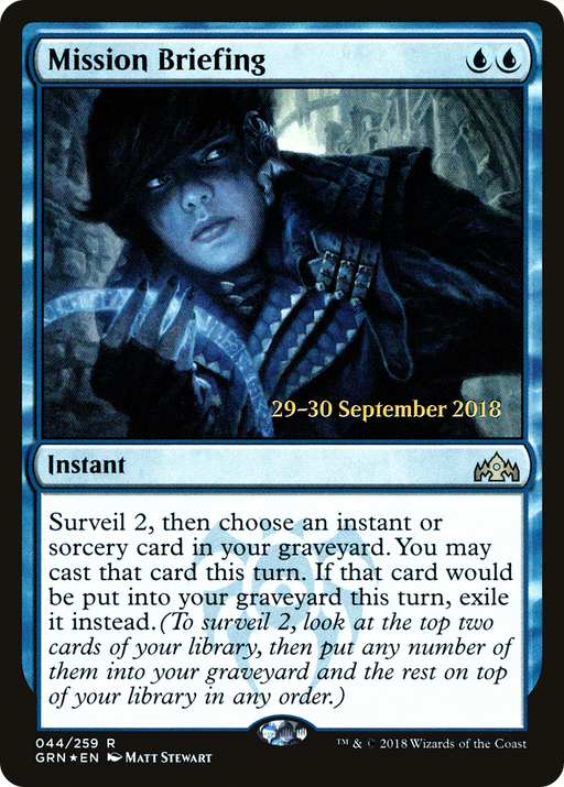 Mission Briefing (PRE-044) [Guilds of Ravnica Promos] Foil MTG Single Wizards of the Coast