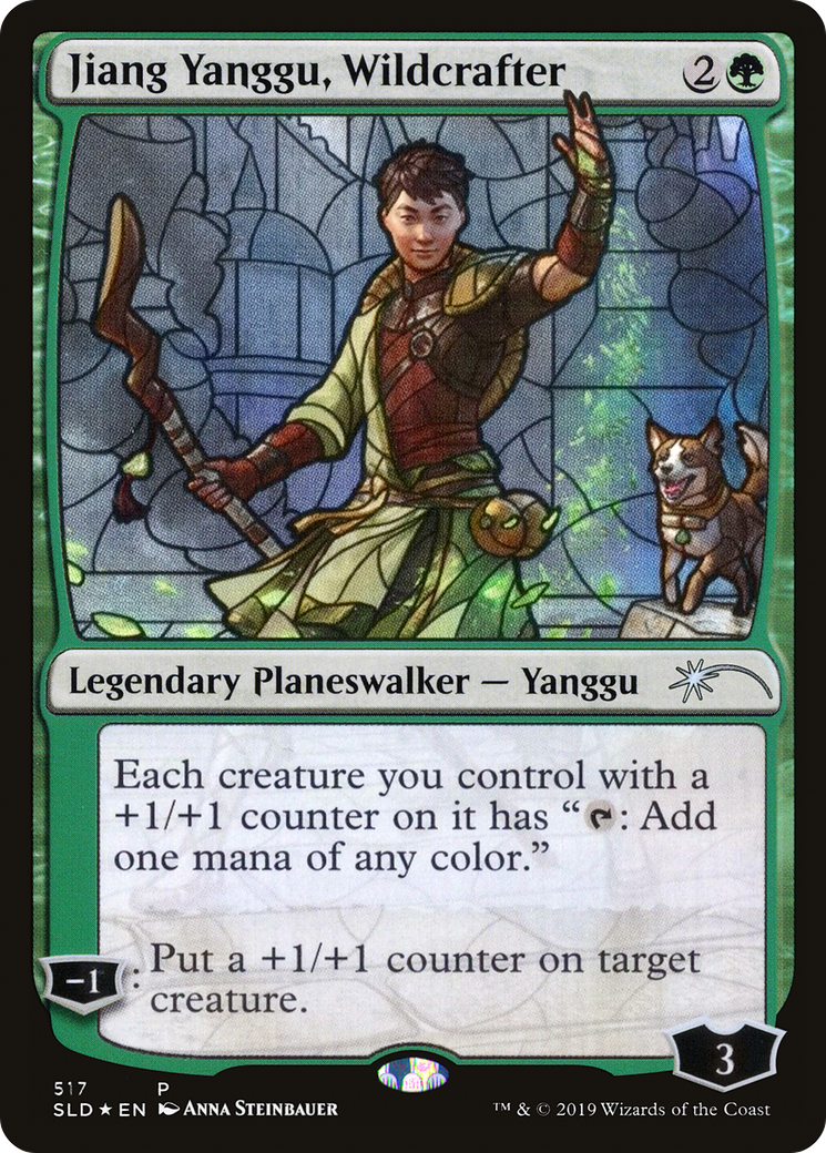 Jiang Yanggu, Wildcrafter (Stained Glass) (SLD-517) [Secret Lair] Drop Foil MTG Single Wizards of the Coast