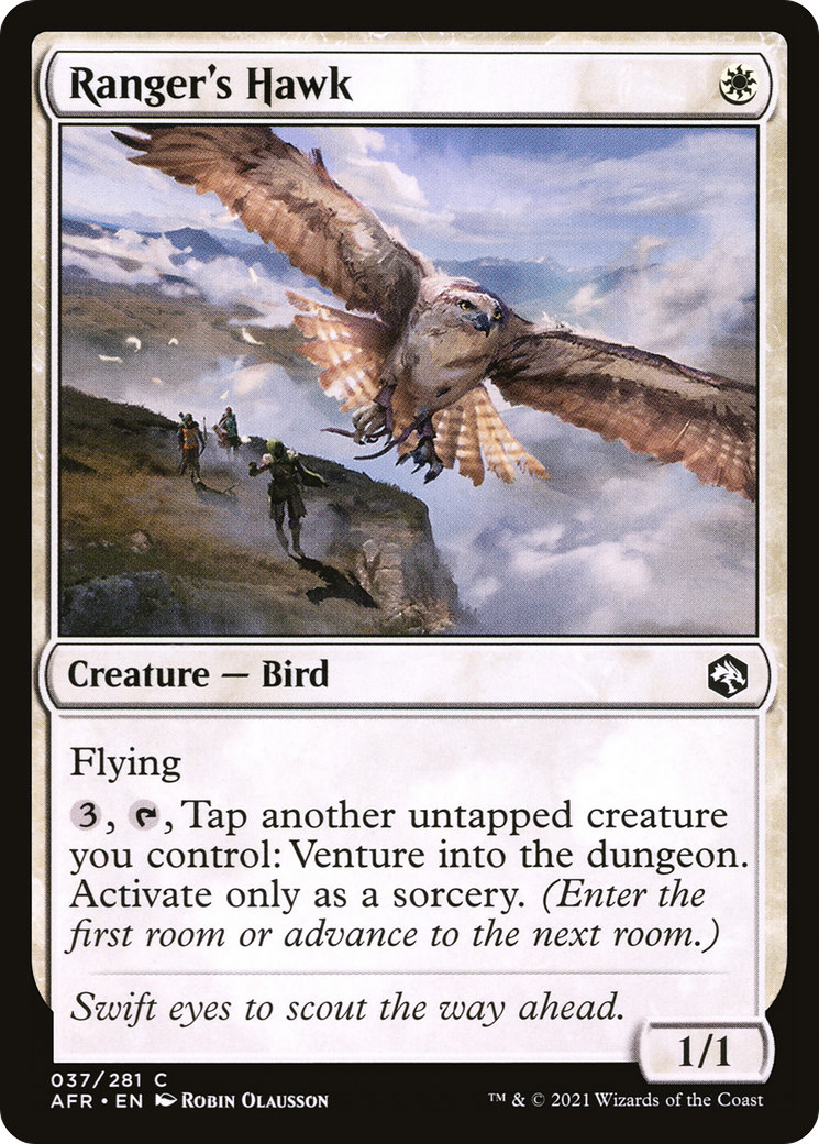 Ranger's Hawk (AFR-037) [Adventures in the Forgotten Realms] Foil MTG Single Wizards of the Coast