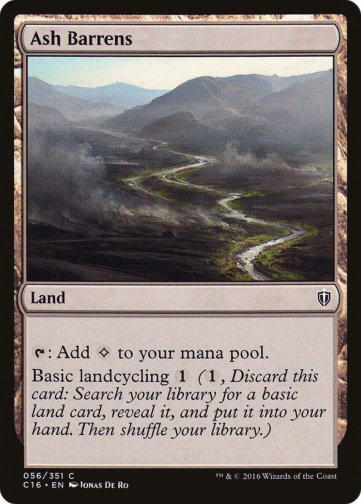 Ash Barrens (C16-056) [Commander 2016] MTG Single Wizards of the Coast