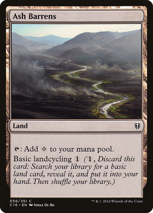 Ash Barrens (C16-056) [Commander 2016] MTG Single Wizards of the Coast