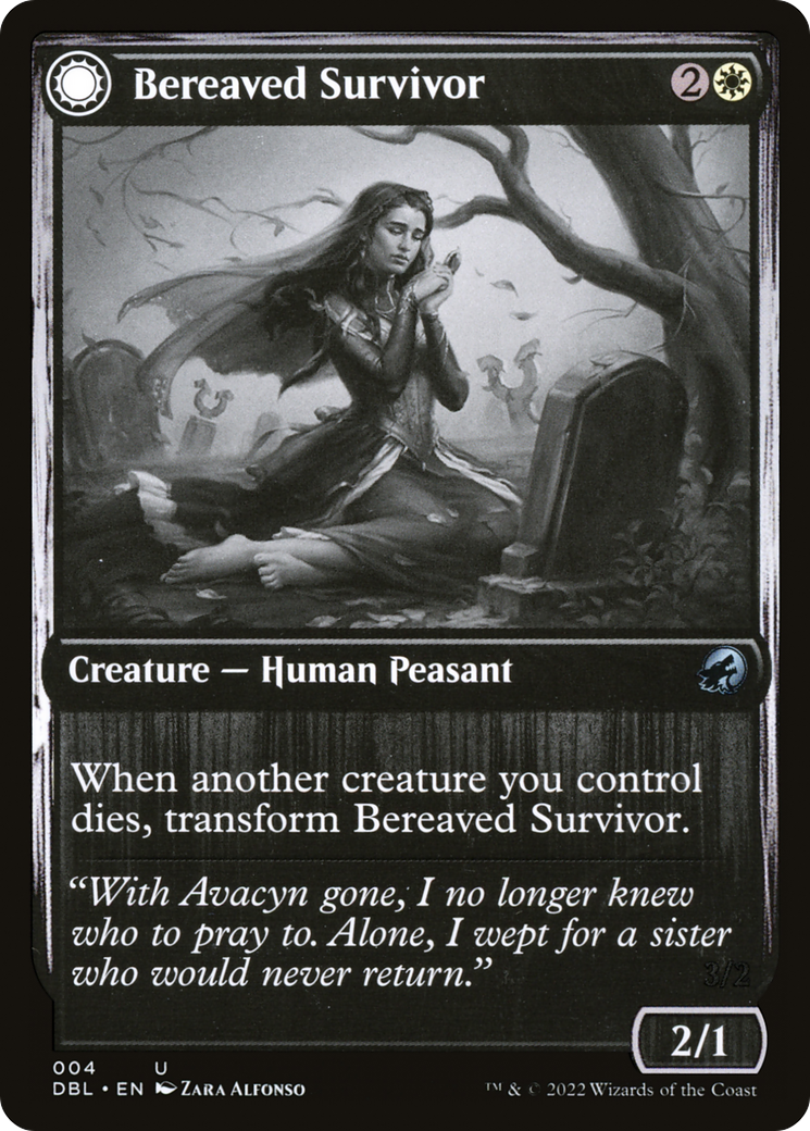 Bereaved Survivor (DBL-004) [Innistrad: Double Feature] Foil MTG Single Wizards of the Coast