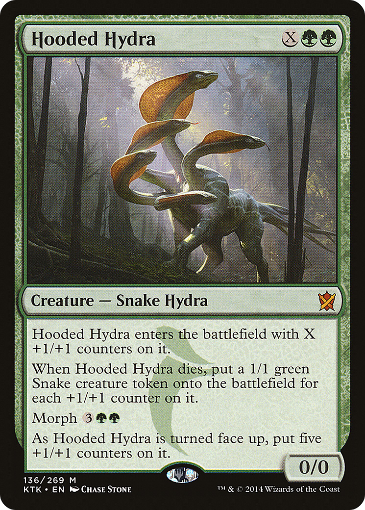 Hooded Hydra (KTK-136) [Khans of Tarkir] MTG Single Wizards of the Coast