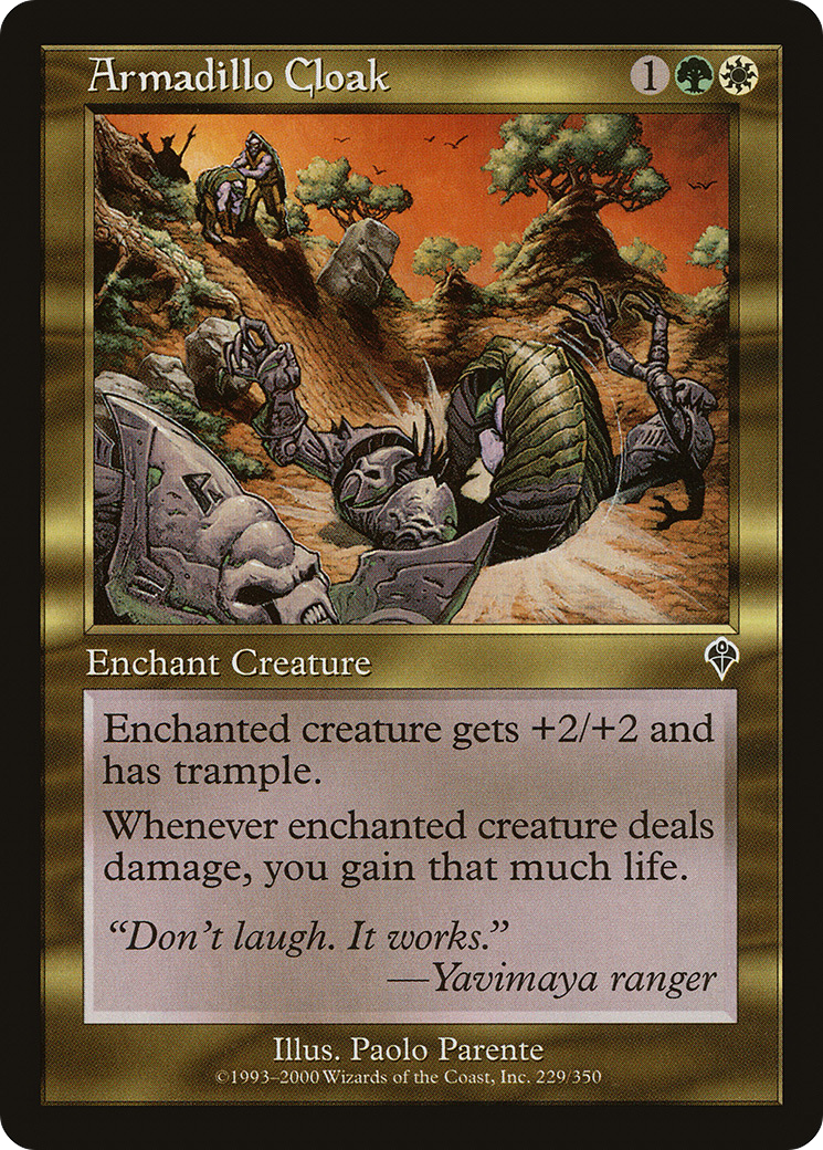 Armadillo Cloak (INV-229) [Invasion] Foil MTG Single Wizards of the Coast