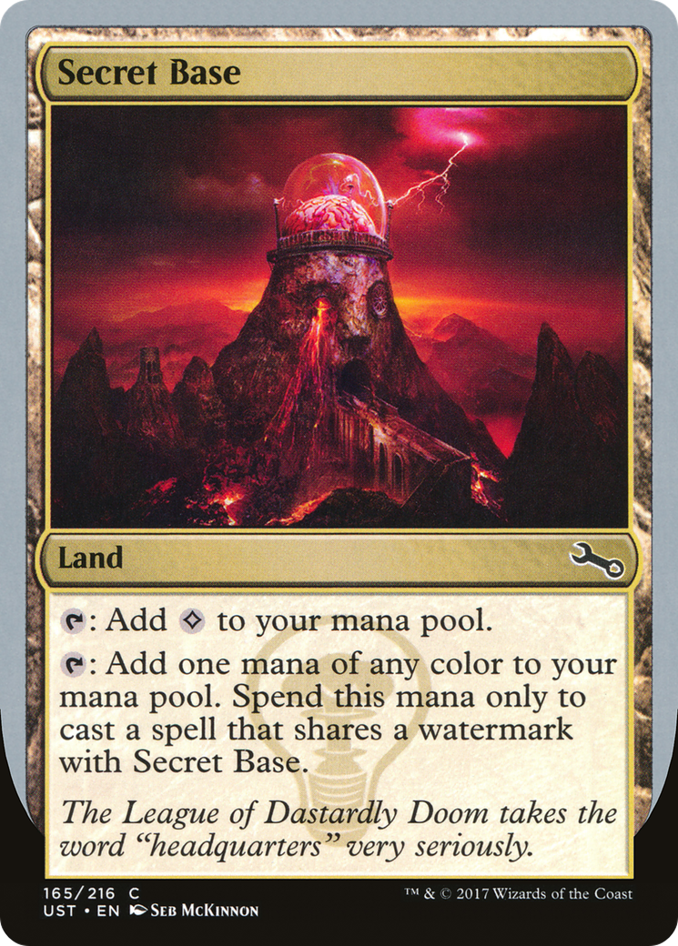 Secret Base (C) (UST-165) [Unstable] MTG Single Wizards of the Coast