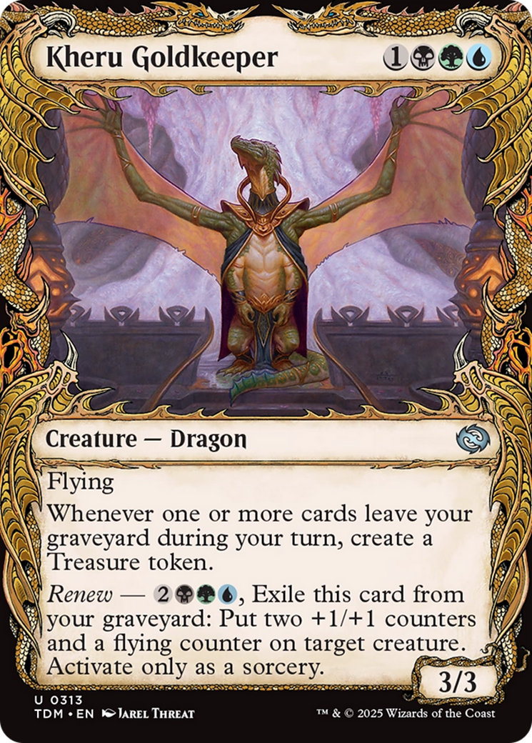 Kheru Goldkeeper (Showcase) (TDM-313) [Tarkir: Dragonstorm] Foil MTG Single Wizards of the Coast