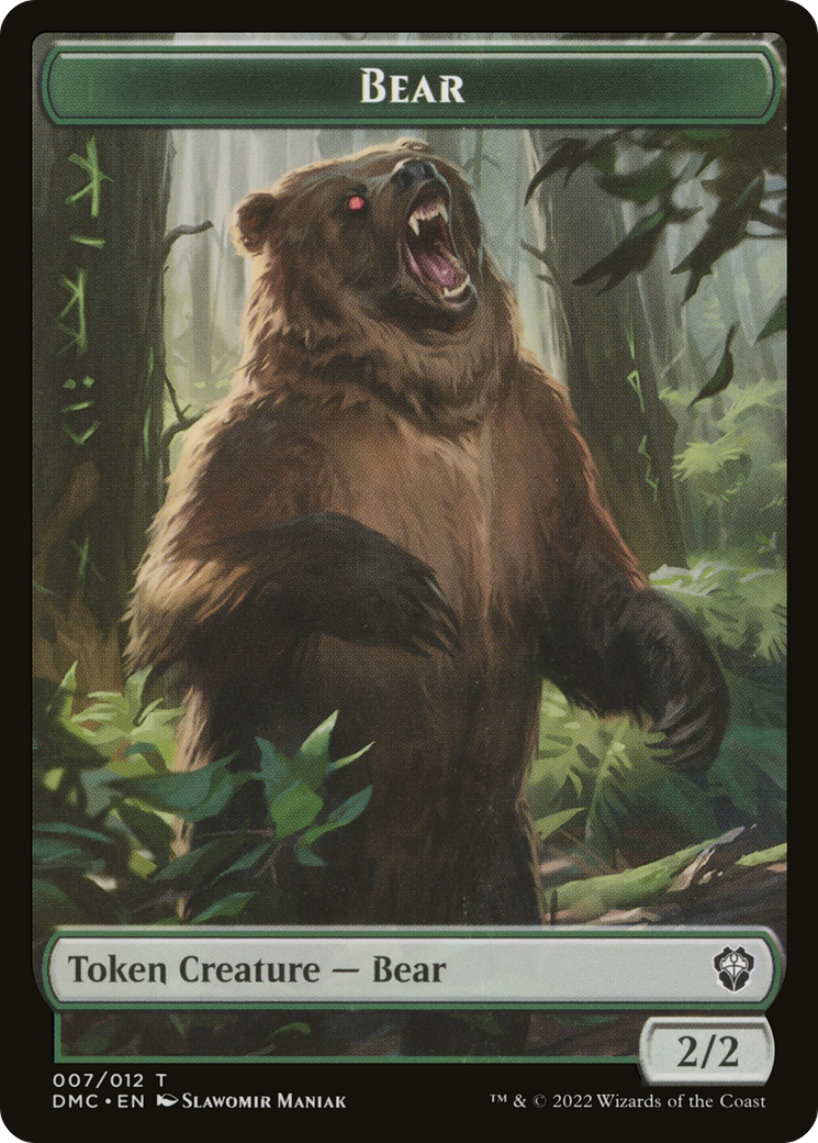 Bear (TDMC-007) [Tokens] Dominaria United Commander Tokens MTG Single Wizards of the Coast