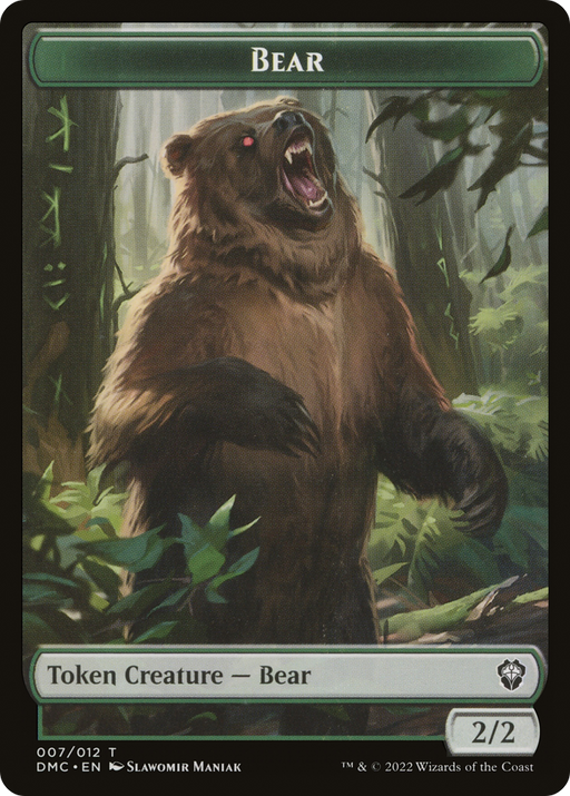 Bear (TDMC-007) [Tokens] Dominaria United Commander Tokens MTG Single Wizards of the Coast