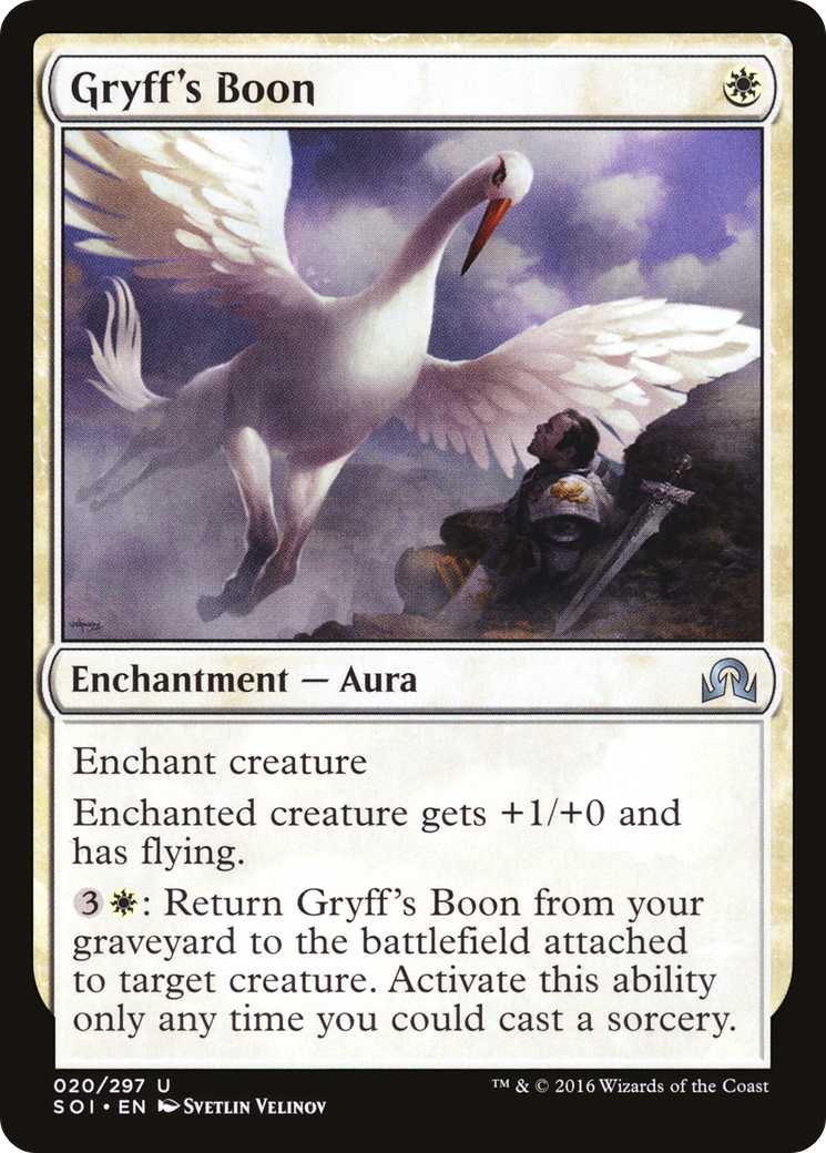 Gryff's Boon (SOI-020) [Shadows over Innistrad] Foil MTG Single Wizards of the Coast