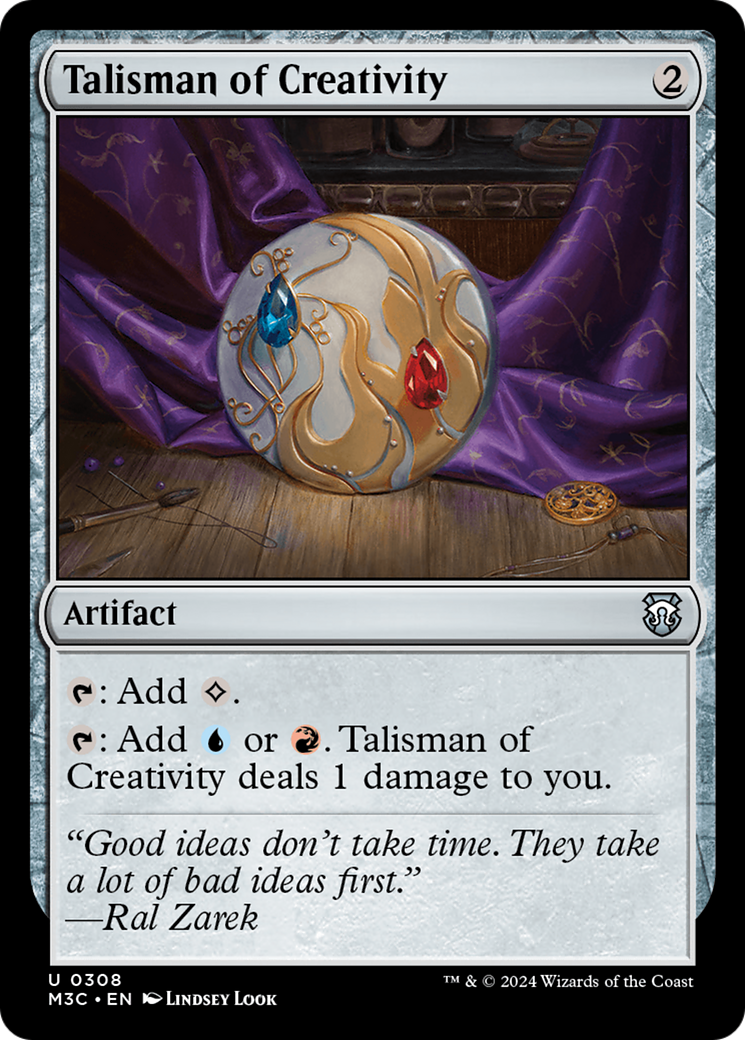 Talisman of Creativity (M3C-308) [Modern Horizons 3 Commander] MTG Single Wizards of the Coast