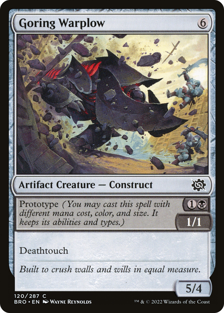 Goring Warplow (BRO-120) [The Brothers' War] Foil MTG Single Wizards of the Coast