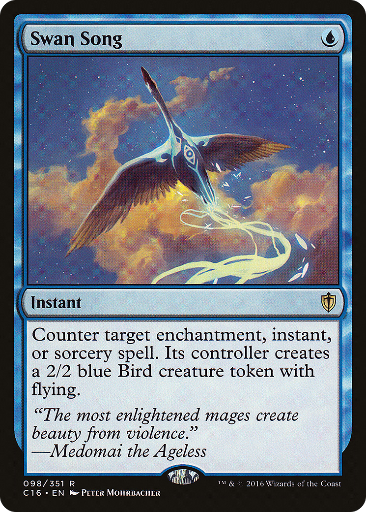 Swan Song (C16-098) [Commander 2016] MTG Single Wizards of the Coast