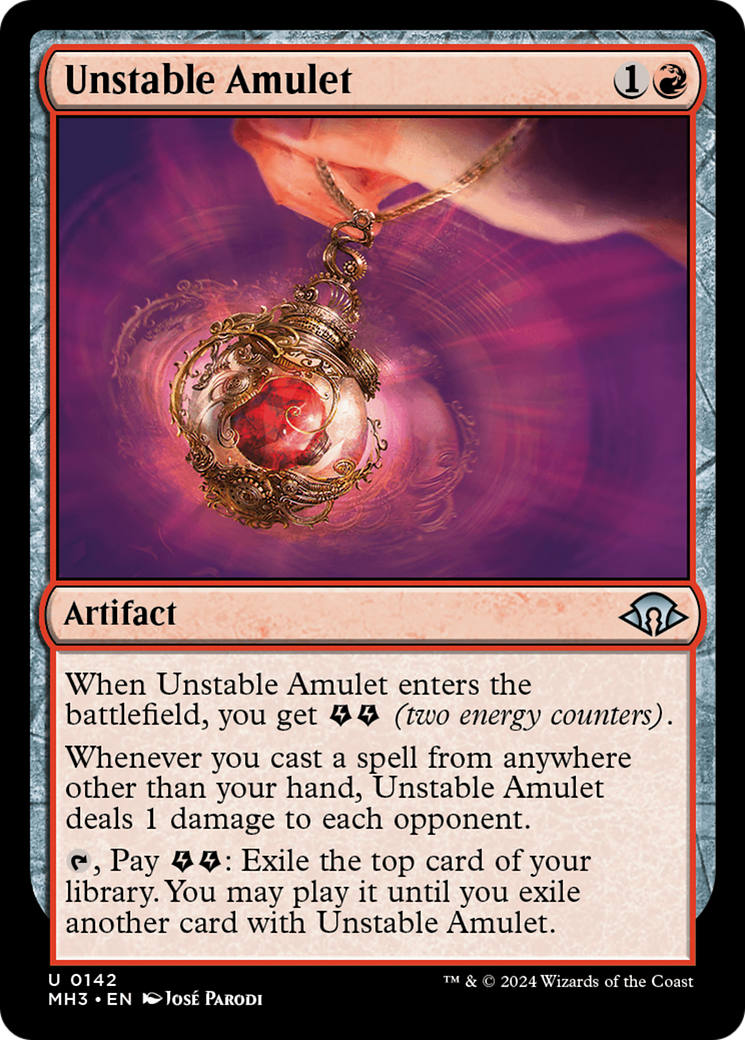Unstable Amulet (MH3-142) [Modern Horizons 3] MTG Single Modern Horizons 3