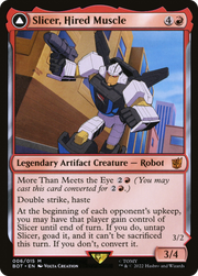 Slicer, Hired Muscle (BOT-006) [Transformers] Foil MTG Single Wizards of the Coast