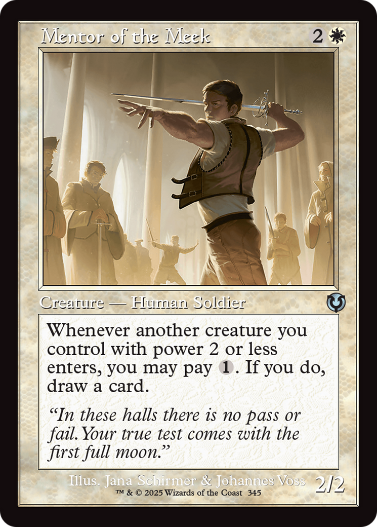 Mentor of the Meek (INR-345) [Innistrad Remastered] Foil MTG Single Wizards of the Coast