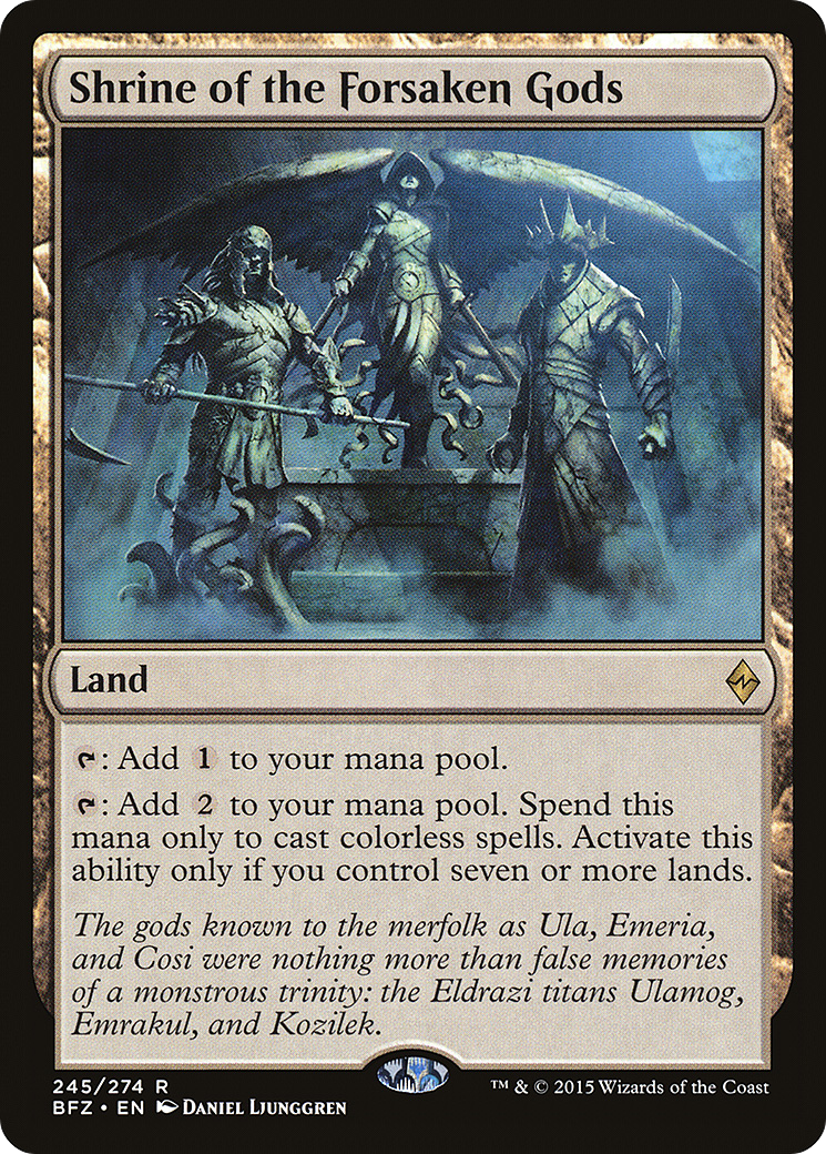 Shrine of the Forsaken Gods (BFZ-245) [Battle for Zendikar] MTG Single Wizards of the Coast