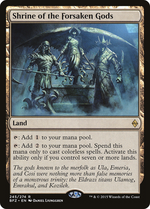 Shrine of the Forsaken Gods (BFZ-245) [Battle for Zendikar] Foil MTG Single Wizards of the Coast