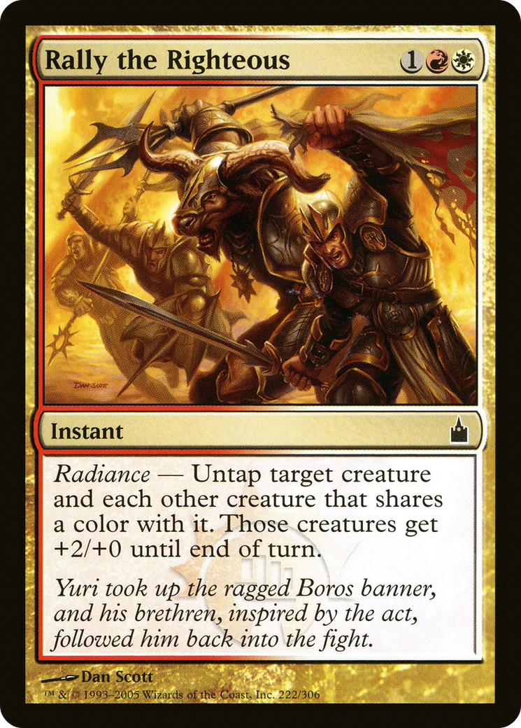 Rally the Righteous (RAV-222) [Ravnica: City of Guilds] MTG Single Wizards of the Coast