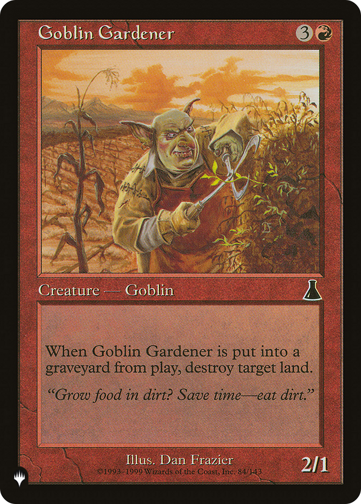 Goblin Gardener (LIST-UDS-84) [Mystery Booster] The List MTG Single Wizards of the Coast