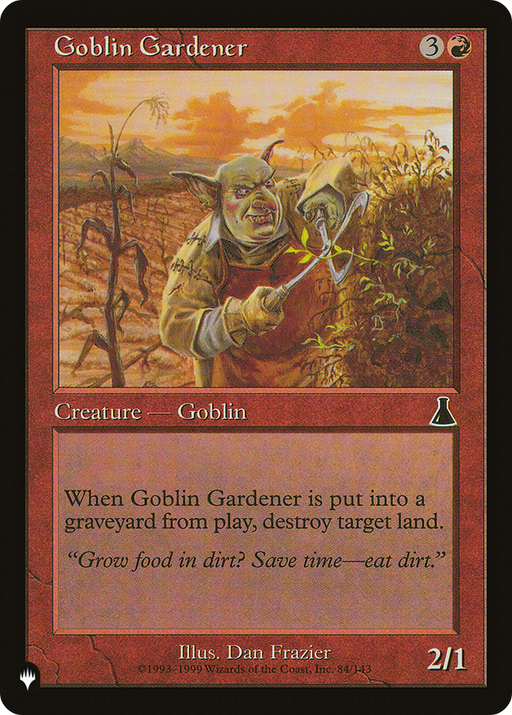 Goblin Gardener (LIST-UDS-84) [Mystery Booster] The List MTG Single Wizards of the Coast