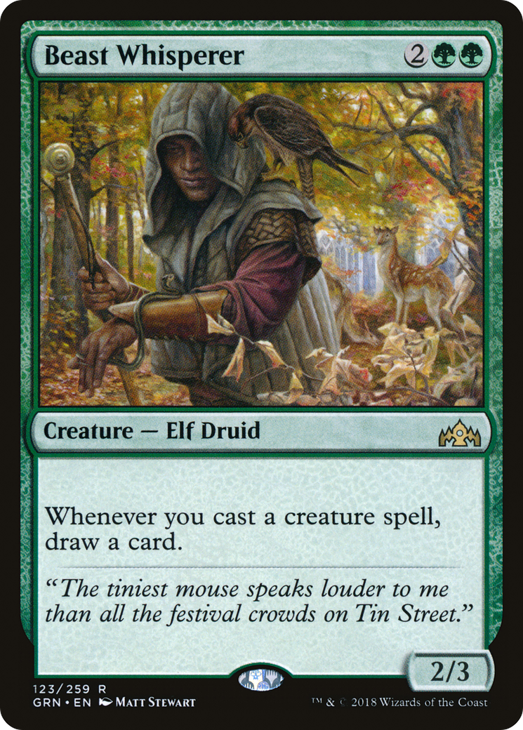Beast Whisperer (GRN-123) [Guilds of Ravnica] Foil MTG Single Wizards of the Coast