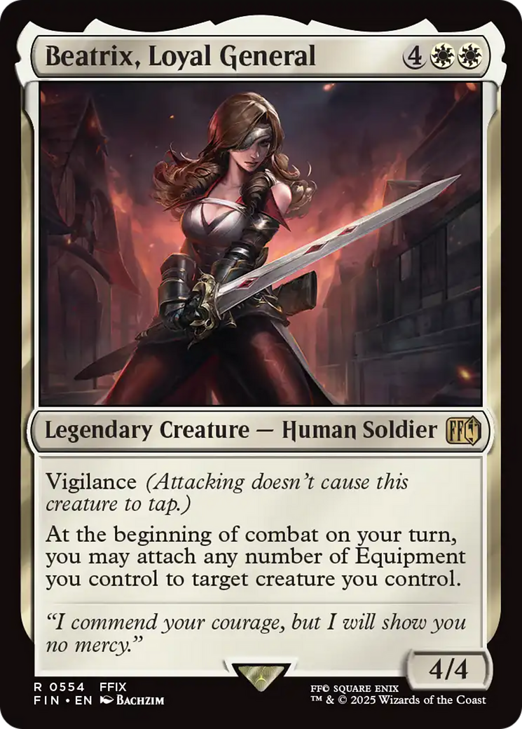 Beatrix, Loyal General (FIN-554) [FINAL FANTASY] MTG Single Wizards of the Coast