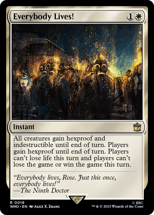 Everybody Lives! (WHO-018) [Doctor Who] MTG Single Wizards of the Coast