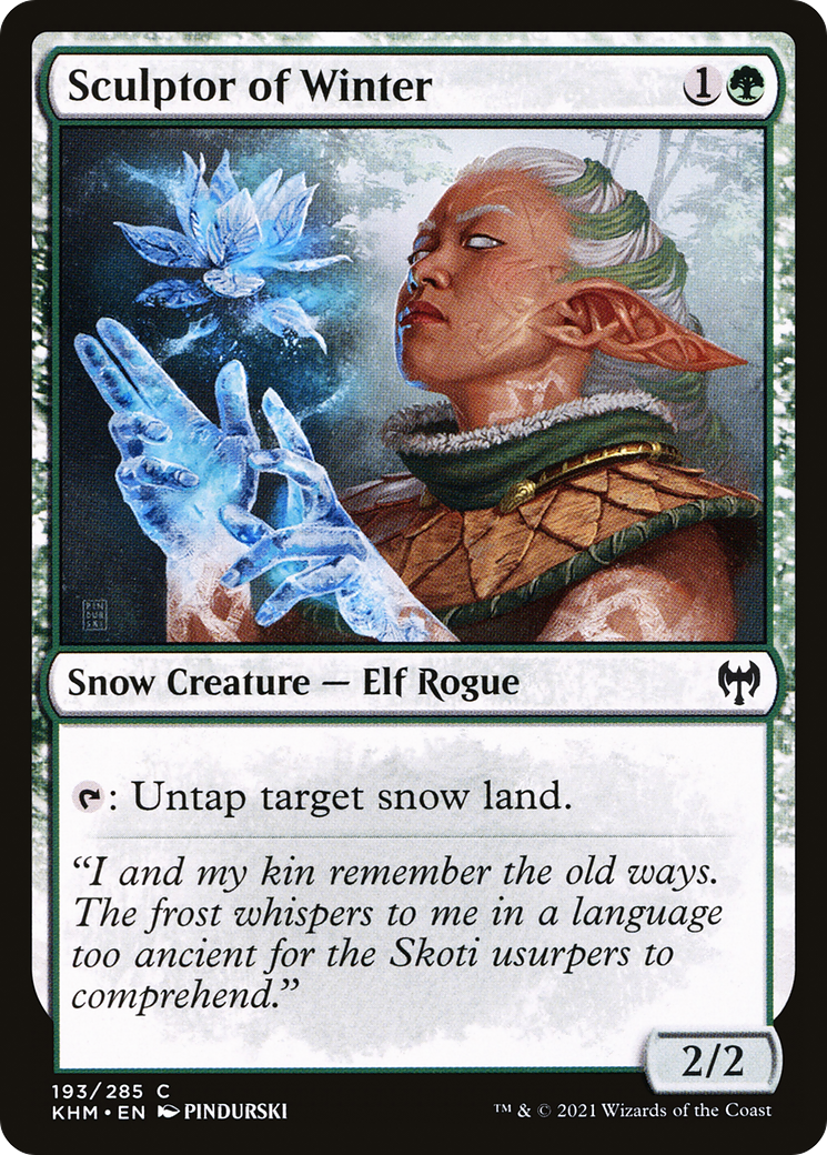 Sculptor of Winter (KHM-193) [Kaldheim] Foil MTG Single Wizards of the Coast