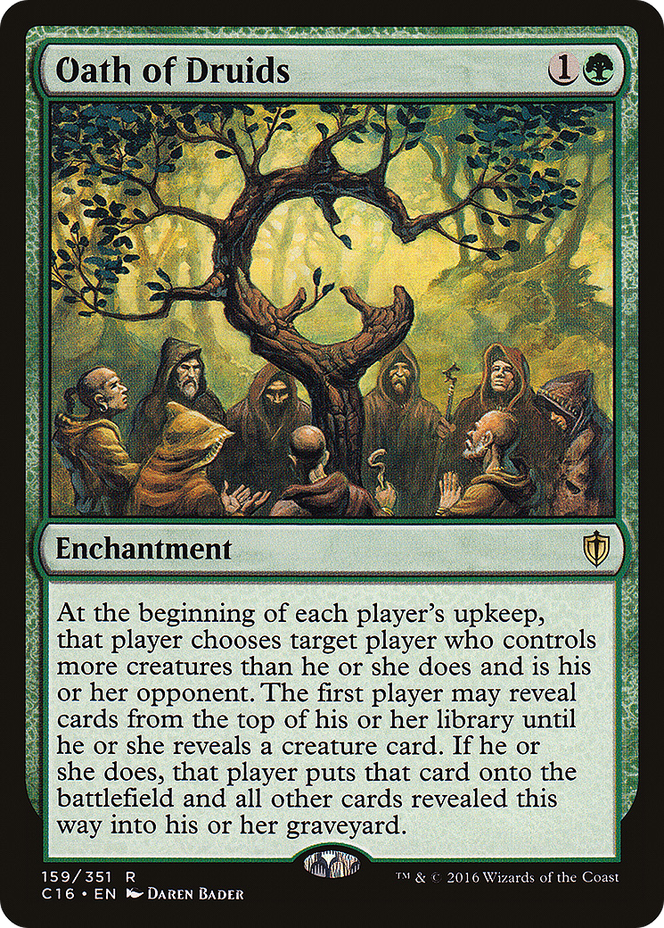 Oath of Druids (C16-159) [Commander 2016] MTG Single Wizards of the Coast
