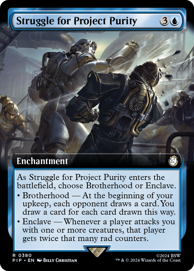 Struggle for Project Purity (PIP-380) [Fallout] (Extended Art) Foil MTG Single Wizards of the Coast