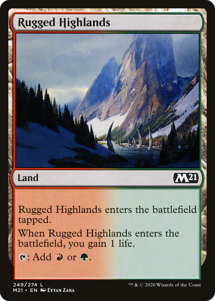 Rugged Highlands (M21-249) [Core Set 2021] MTG Single Wizards of the Coast