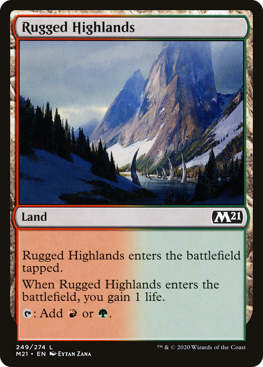 Rugged Highlands (M21-249) [Core Set 2021] MTG Single Wizards of the Coast