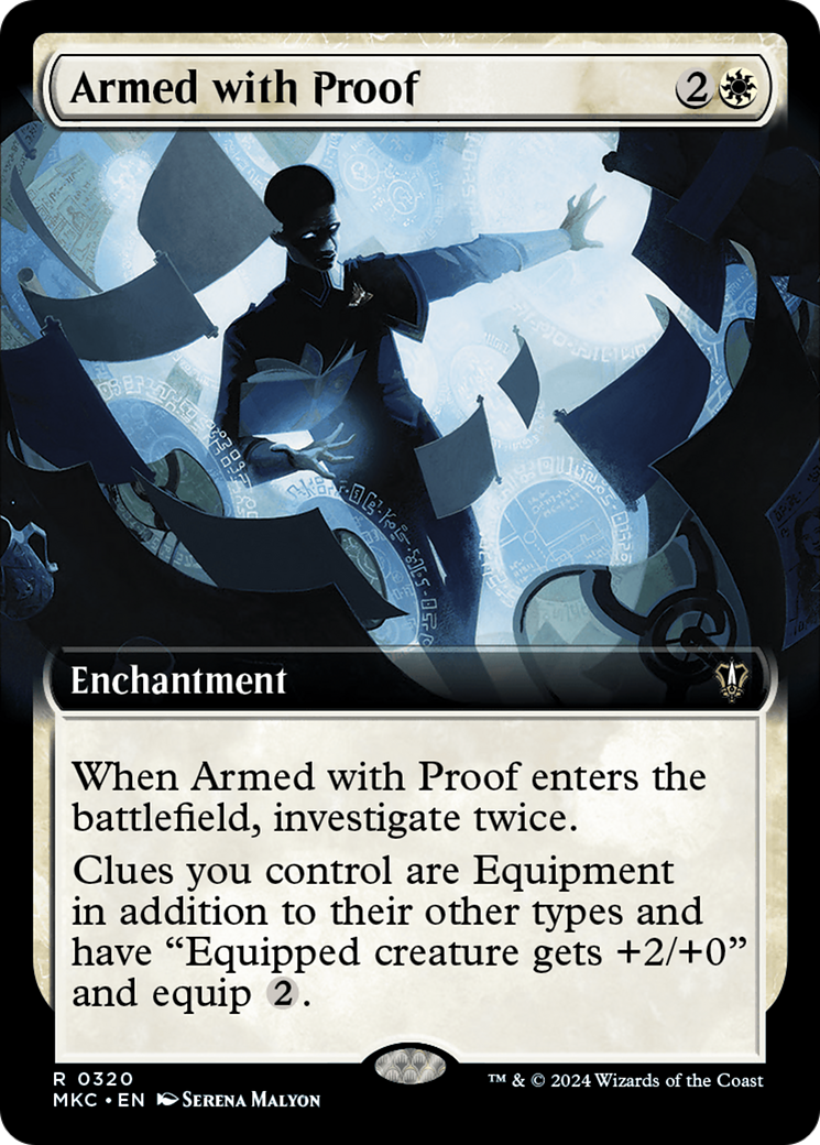 Armed with Proof (MKC-320) [Murders at Karlov Manor Commander] (Extended Art) MTG Single Wizards of the Coast