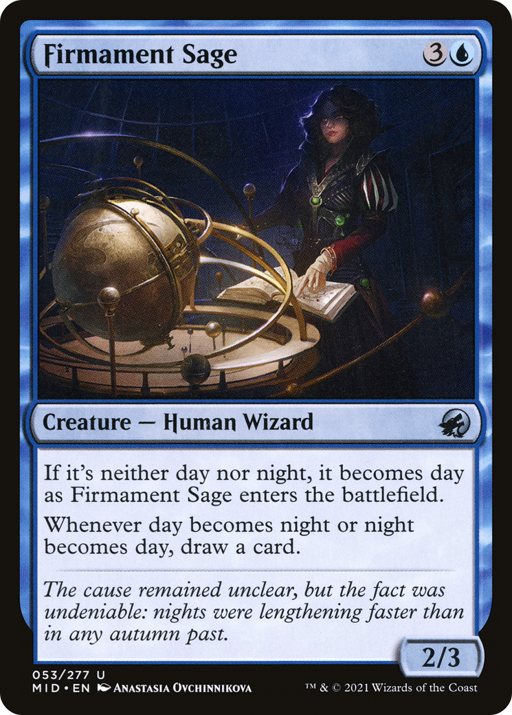 Firmament Sage (MID-053) [Innistrad: Midnight Hunt] Foil MTG Single Wizards of the Coast