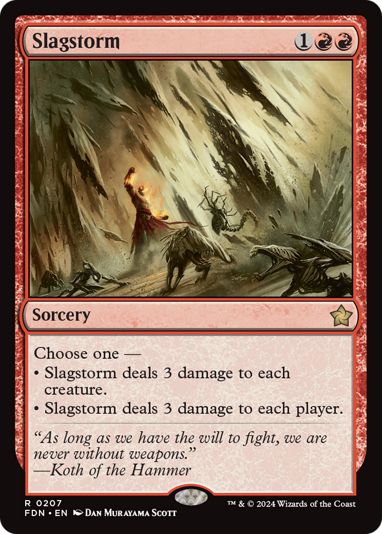 Slagstorm (FDN-207) [Foundations] Foil MTG Single Wizards of the Coast