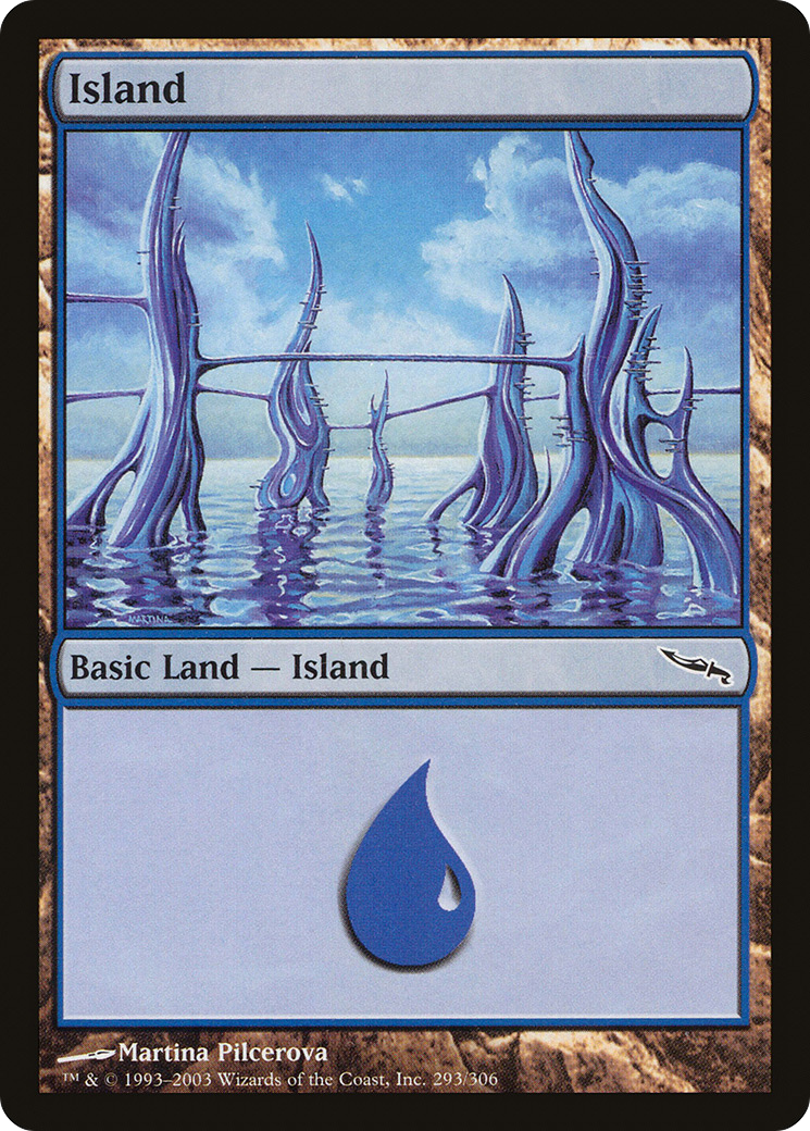 Island (293) (MRD-293) [Mirrodin] MTG Single Wizards of the Coast