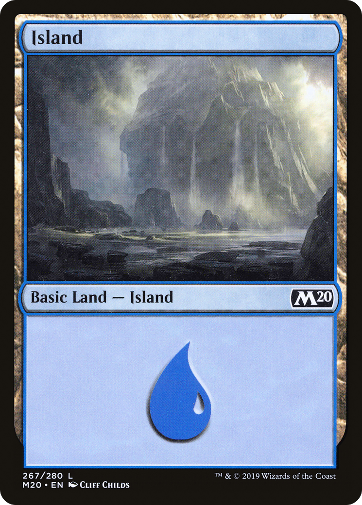 Island (M20-267) [Core Set 2020] Foil MTG Single Wizards of the Coast
