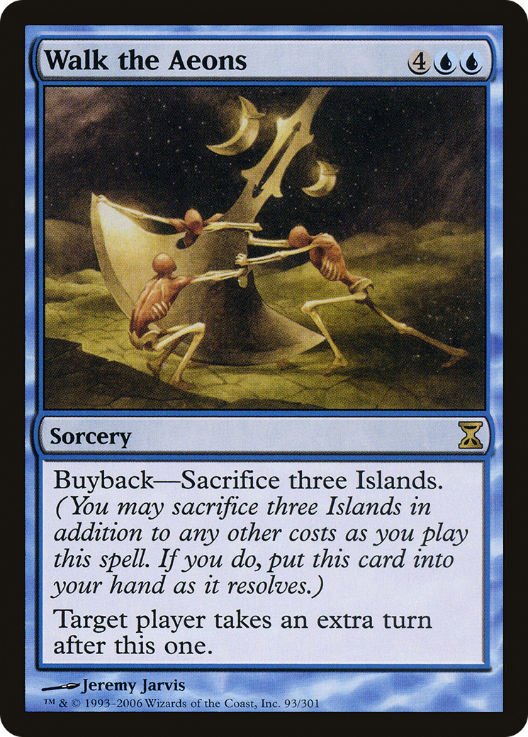 Walk the Aeons (TSP-093) [Time Spiral] Foil MTG Single Wizards of the Coast