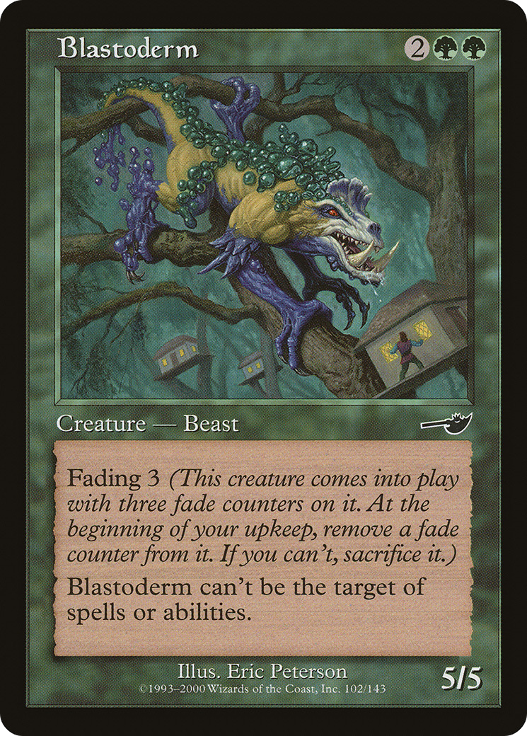 Blastoderm (NMS-102) [Nemesis] Foil MTG Single Wizards of the Coast