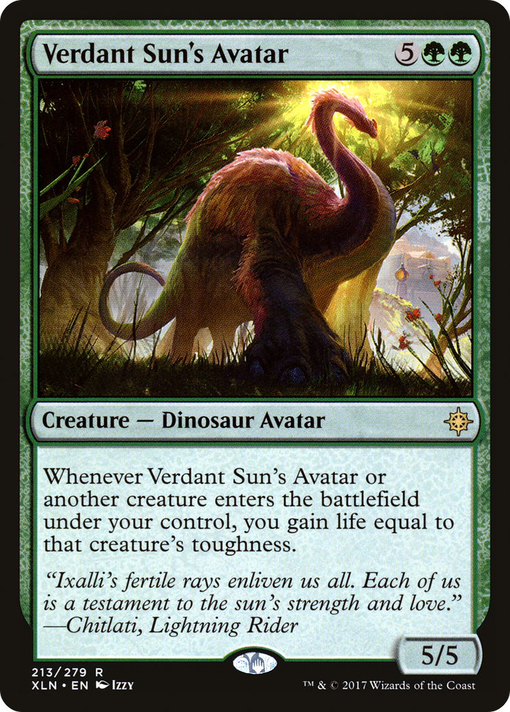 Verdant Sun's Avatar (XLN-213) [Ixalan] Foil MTG Single Wizards of the Coast