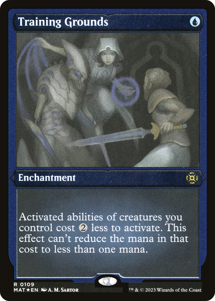 Training Grounds (MAT-109) [March of the Machine: The Aftermath] Etched Foil MTG Single Wizards of the Coast