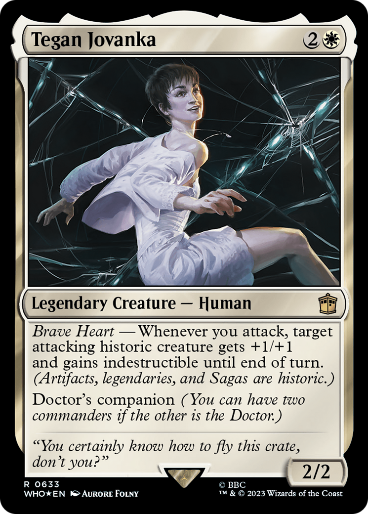 Tegan Jovanka (Surge Foil) [Doctor Who] MTG Single Magic: The Gathering