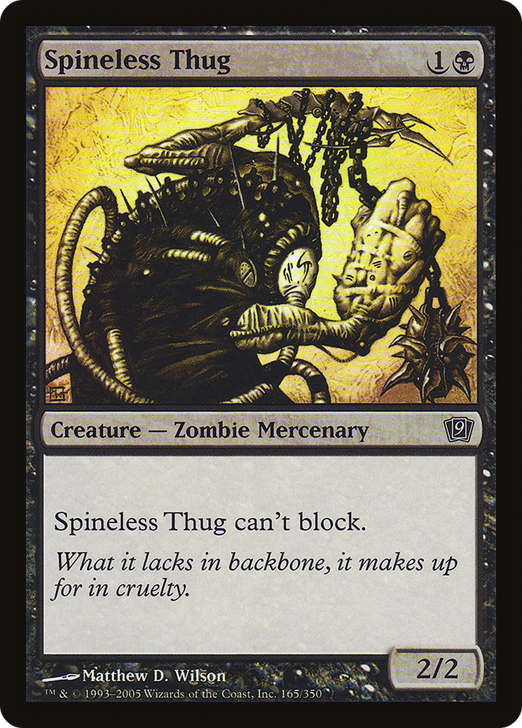 Spineless Thug (9ED-165) [9th Edition] Foil MTG Single Wizards of the Coast