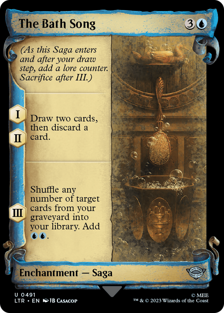 The Bath Song (Showcase Scrolls) (LTR-491) [The Lord of the Rings: Tales of Middle-earth] (Showcase) Foil MTG Single Wizards of the Coast