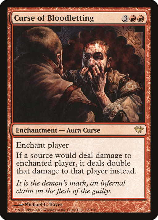 Curse of Bloodletting (DKA-085) [Dark Ascension] MTG Single Wizards of the Coast
