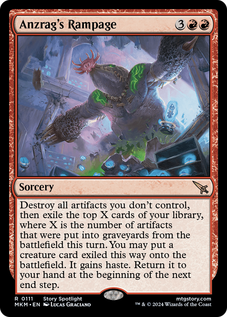 Anzrag's Rampage (MKM-111) [Murders at Karlov Manor] MTG Single Wizards of the Coast