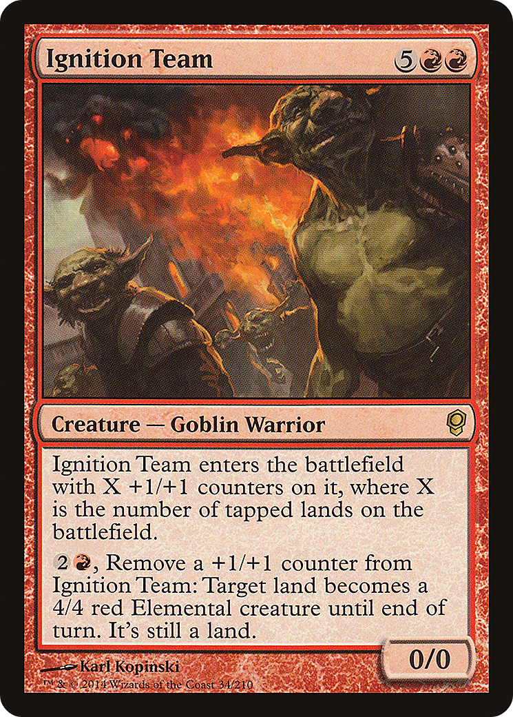Ignition Team (CNS-034) [Conspiracy] Foil MTG Single Wizards of the Coast