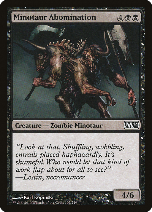Minotaur Abomination (M14-107) [Magic 2014] MTG Single Wizards of the Coast