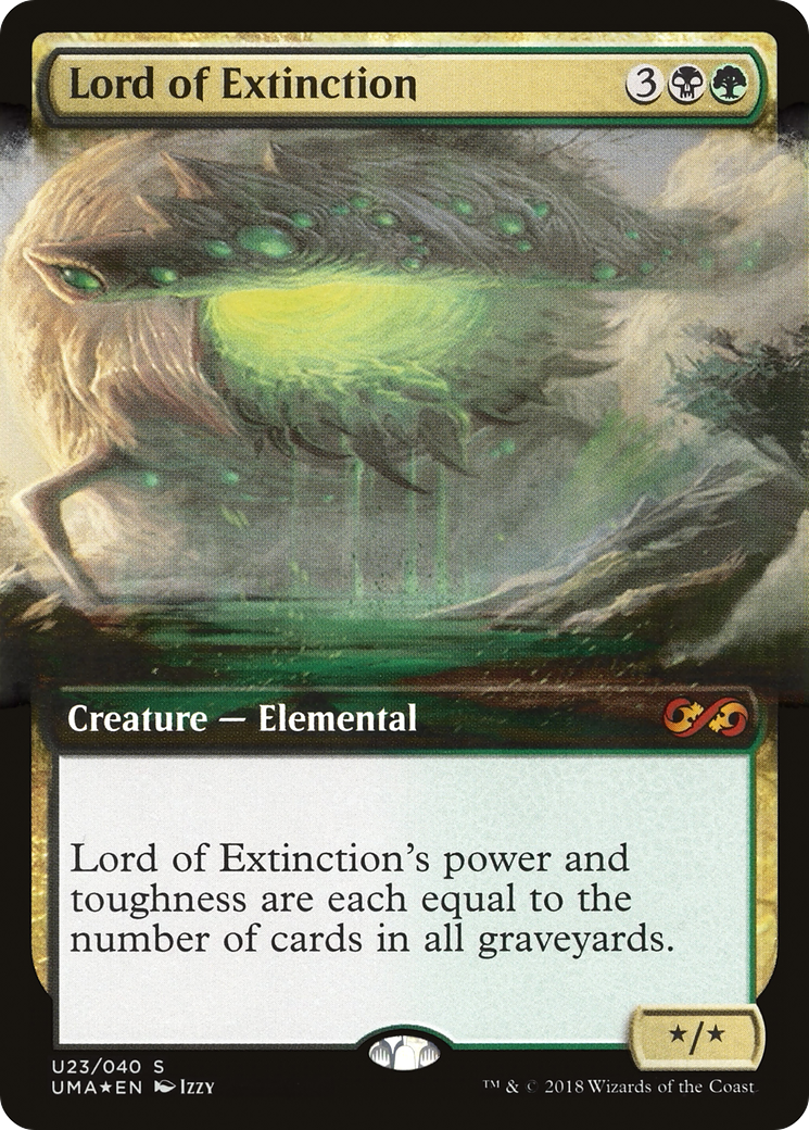 Lord of Extinction (UMA:BT-U23) [Ultimate Box Topper] (Extended Art) Foil MTG Single Wizards of the Coast